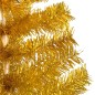 Árvore Natal artificial pré-iluminada c/bolas 120cm PET dourado