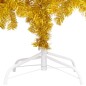 Árvore Natal artificial pré-iluminada c/bolas 210cm PET dourado