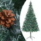 Árvore Natal artificial pré-iluminada c/ bolas e pinhas 210 cm