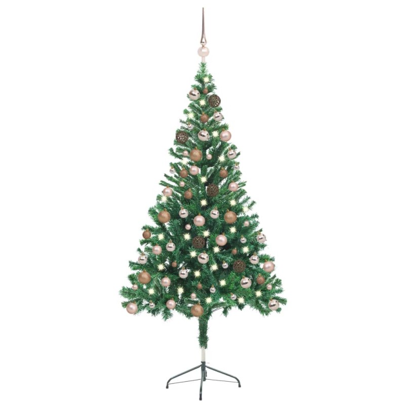 Árvore de Natal artificial pré-iluminada + bolas 380 ramos-Árvores de Natal-Home Retail