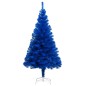 Árvore Natal artificial pré-iluminada c/ bolas 180cm PVC azul