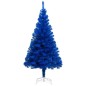 Árvore Natal artificial pré-iluminada c/ bolas 240cm PVC azul