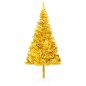 Árvore Natal artificial pré-iluminada c/bolas 180cm PET dourado