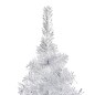 Árvore Natal artificial pré-iluminada c/bola 210cm PET prateado