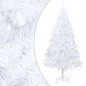 Árvore Natal artificial pré-iluminada c/ bolas 150cm PVC branco