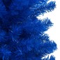 Árvore Natal artificial pré-iluminada c/ bolas 120cm PVC azul