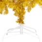 Árvore Natal artificial pré-iluminada c/bolas 180cm PET dourado