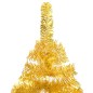 Árvore Natal artificial pré-iluminada c/bolas 240cm PET dourado