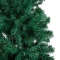 Árvore Natal artificial pré-iluminada c/ bolas 210 cm PVC verde