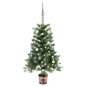 Árvore Natal artificial pré-iluminada c/ bolas 65 cm verde