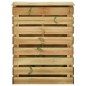 Caixa de compostagem ripada 3 pcs 80x50x100 cm pinho impregnado