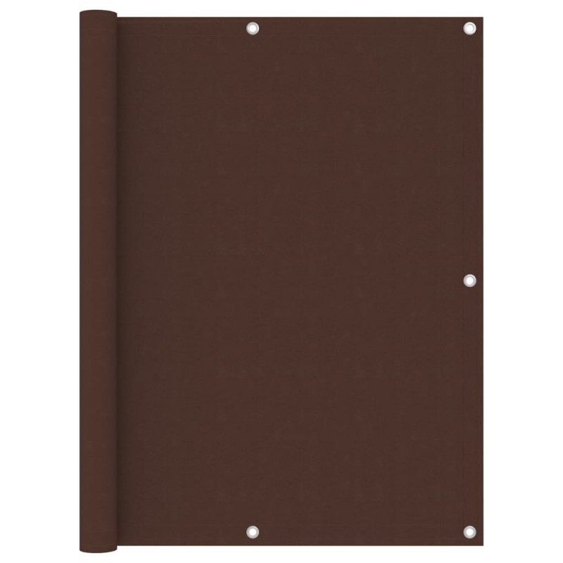 Tela de varanda 120x500 cm tecido Oxford castanho-Guarda-sóis e telas de varanda-Home Retail