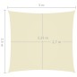 Para-sol tecido oxford retangular 2,5x3 m creme