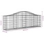 Cestos gabião arqueados 11pcs 200x30x60/80 cm ferro galvanizado