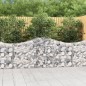 Cestos gabião arqueados 20pcs 200x30x80/100cm ferro galvanizado