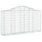 Cestos gabião arqueados 20 pcs 200x30x100/120 ferro galvanizado