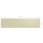 Tela de varanda 120x500 cm tecido Oxford creme