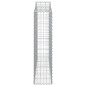 Cestos gabião arqueados 20 pcs 200x30x120/140 ferro galvanizado