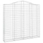 Cestos gabião arqueados 2pcs 200x30x180/200cm ferro galvanizado