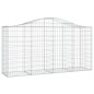 Cestos gabião arqueados 6pcs 200x50x100/120cm ferro galvanizado