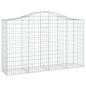 Cestos gabião arqueados 6pcs 200x50x120/140cm ferro galvanizado