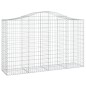 Cestos gabião arqueados 12pcs 200x50x120/140 ferro galvanizado