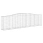 Cestos gabião arqueados 2pcs 400x50x100/120cm ferro galvanizado