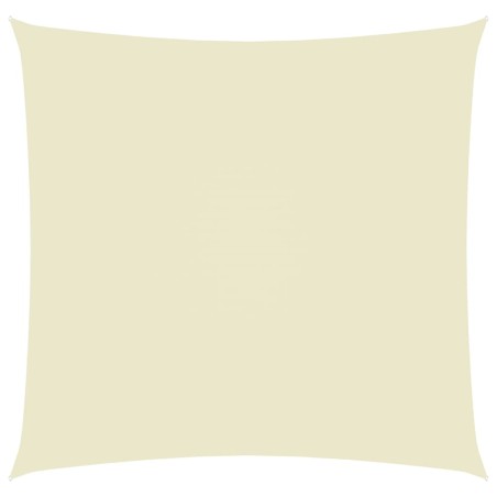 Guarda-sol tecido Oxford quadrado 6x6 m creme