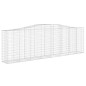 Cestos gabião arqueados 8pcs 400x50x120/140cm ferro galvanizado