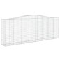 Cestos gabião arqueados 2pcs 400x50x140/160cm ferro galvanizado