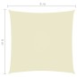 Guarda-sol tecido Oxford quadrado 6x6 m creme