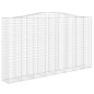 Cestos gabião arqueados 6pcs 400x50x220/240cm ferro galvanizado