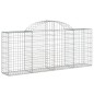 Cestos gabião arqueados 12pcs 200x30x80/100cm ferro galvanizado