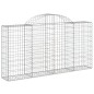 Cestos gabião arqueados 9pcs 200x30x100/120cm ferro galvanizado