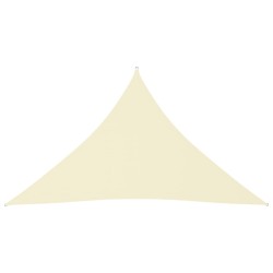 Para-sol estilo vela tecido oxford triangular 4x4x5,8 m creme