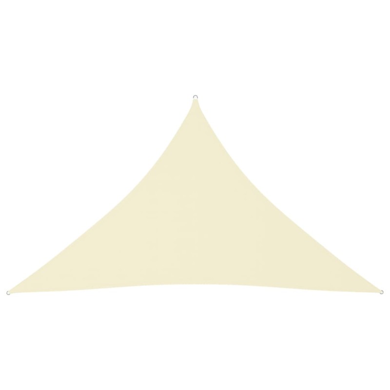 Para-sol estilo vela tecido oxford triangular 4x4x5,8 m creme-Guarda-sóis e telas de varanda-Home Retail