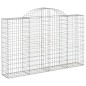 Cestos gabião arqueados 5pcs 200x30x120/140cm ferro galvanizado