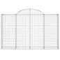 Cestos gabião arqueados 12pcs 200x30x120/140 ferro galvanizado