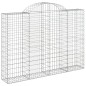 Cestos gabião arqueados 5pcs 200x30x140/160cm ferro galvanizado