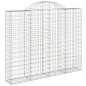 Cestos gabião arqueados 5pcs 200x30x160/180cm ferro galvanizado