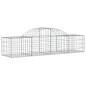 Cestos gabião arqueados 11pcs 200x50x40/60 cm ferro galvanizado