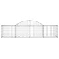 Cestos gabião arqueados 15pcs 200x50x40/60 cm ferro galvanizado