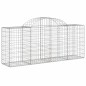 Cestos gabião arqueados 3 pcs 200x50x80/100cm ferro galvanizado