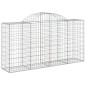 Cestos gabião arqueados 5pcs 200x50x100/120cm ferro galvanizado