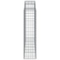 Cestos gabião arqueados 15 pcs 200x50x160/180 ferro galvanizado