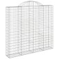 Cestos gabião arqueados 2pcs 200x50x180/200cm ferro galvanizado