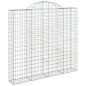 Cestos gabião arqueados 4pcs 200x50x180/200cm ferro galvanizado