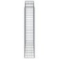 Cestos gabião arqueados 4pcs 200x50x200/220cm ferro galvanizado