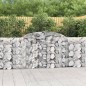 Cestos gabião arqueados 17pcs 300x30x100/120 ferro galvanizado