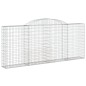 Cestos gabião arqueados 11 pcs 300x30x120/140 ferro galvanizado